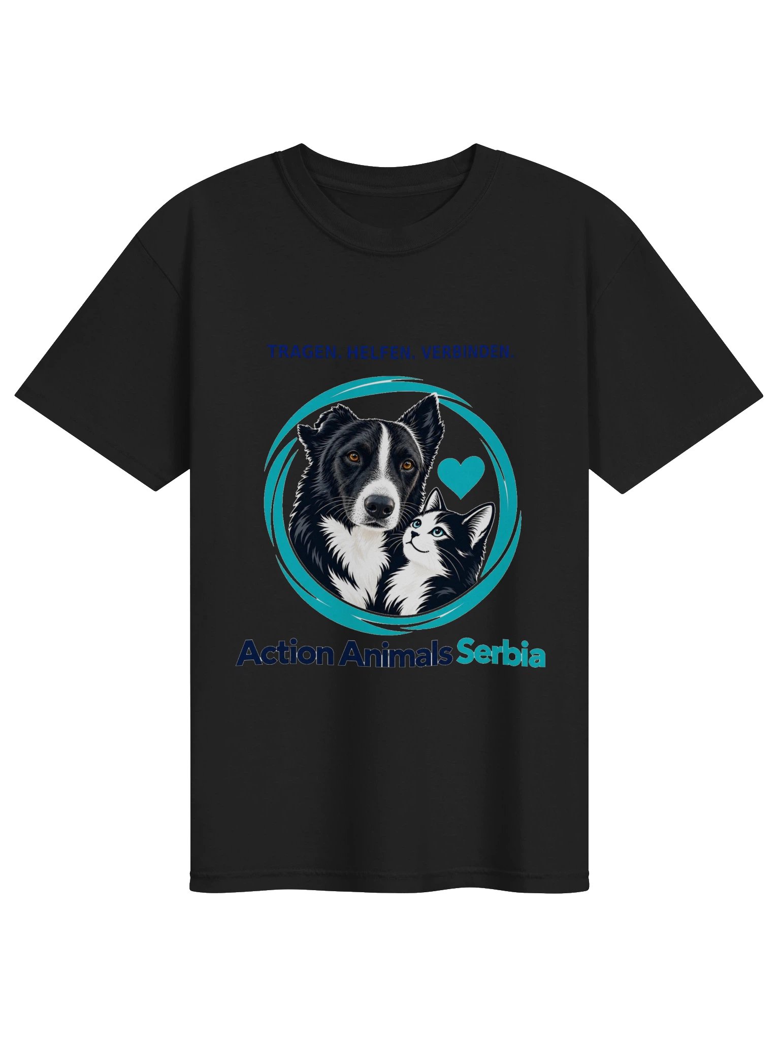 TRAGEN. HELFEN. VERBINDEN. – Statement Shirt | Action Animals Serbia product image (1)
