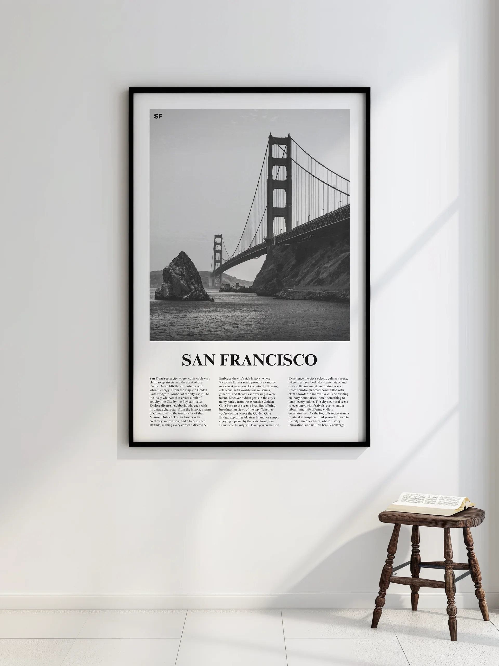 San Francisco 01 Newspaper Poster | Framed product image (2)
