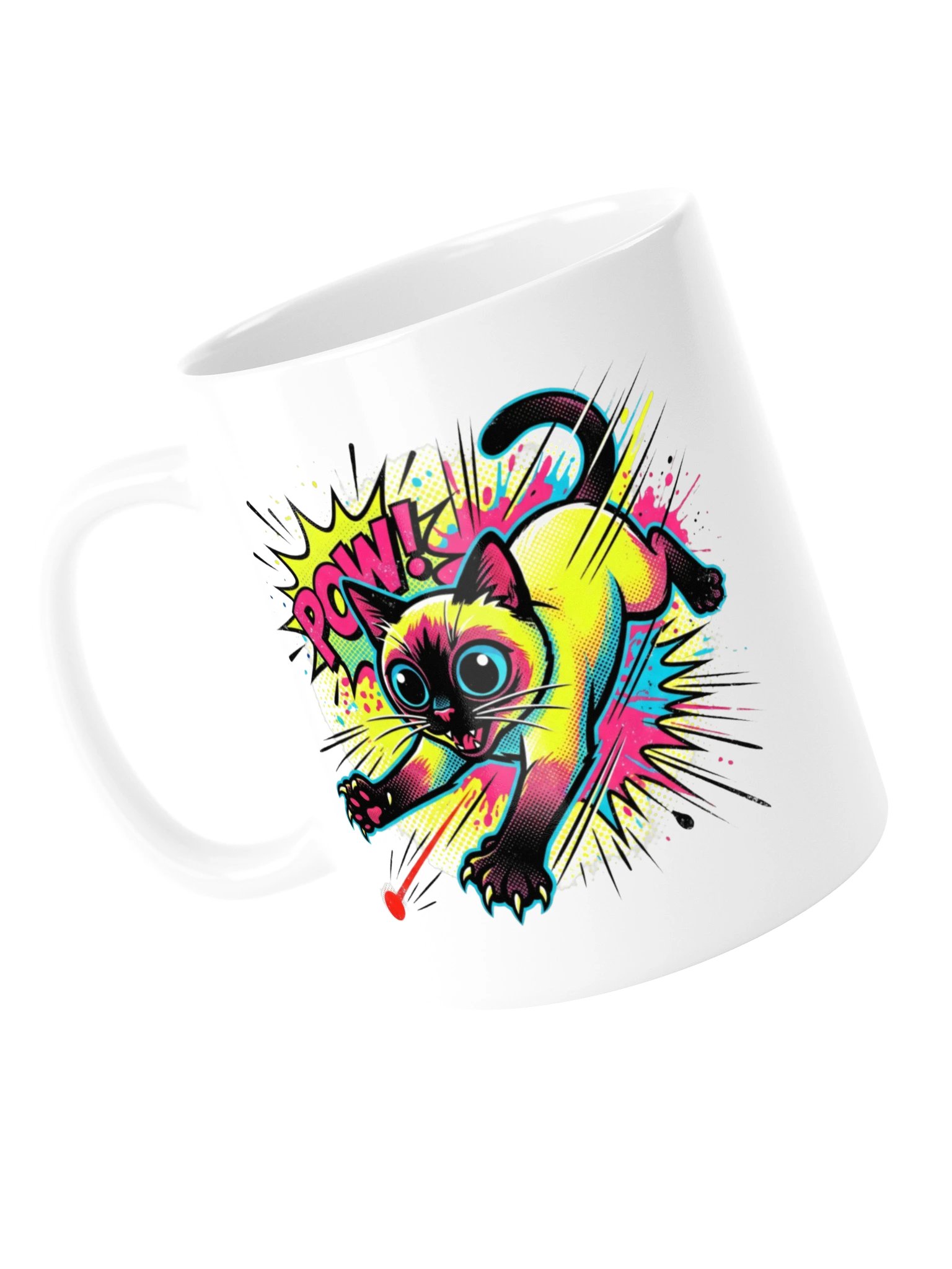 Laser Chase Siamese Mug product image (5)
