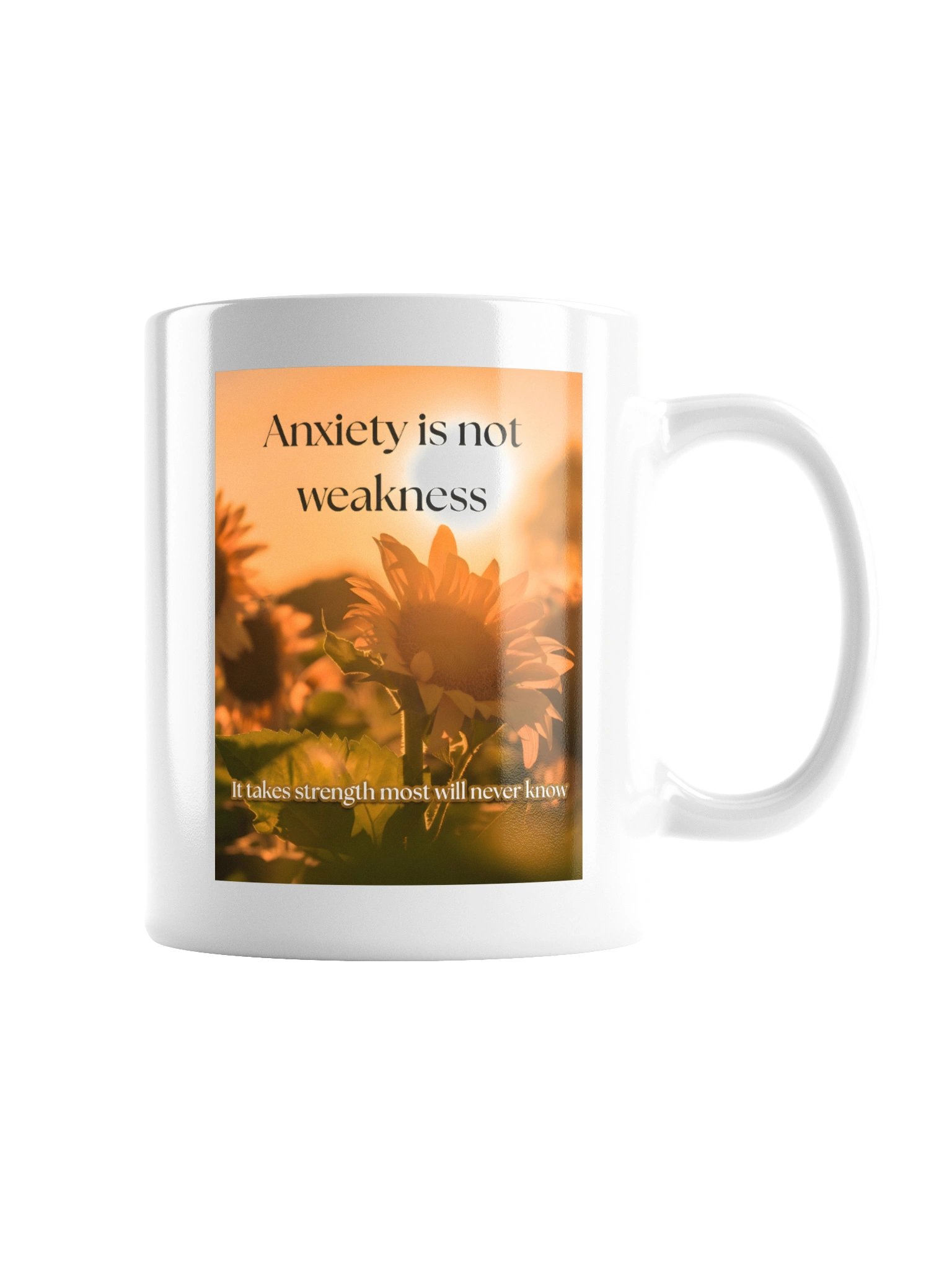 Mind Matter- Anxiety Takes Strength- White Mug product image (7)