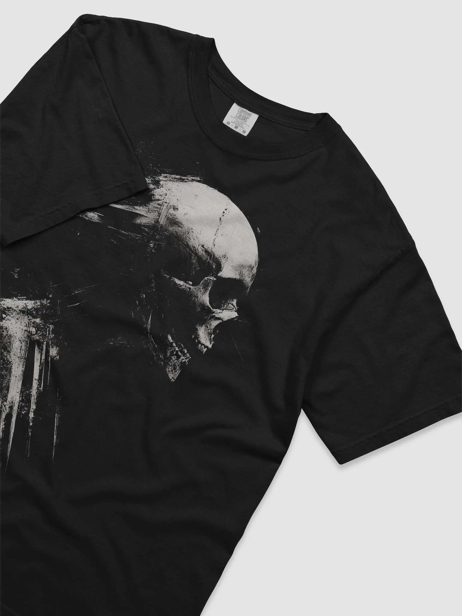 Bone Profile Black Short-Sleeve Graphic T-Shirt product image (5)