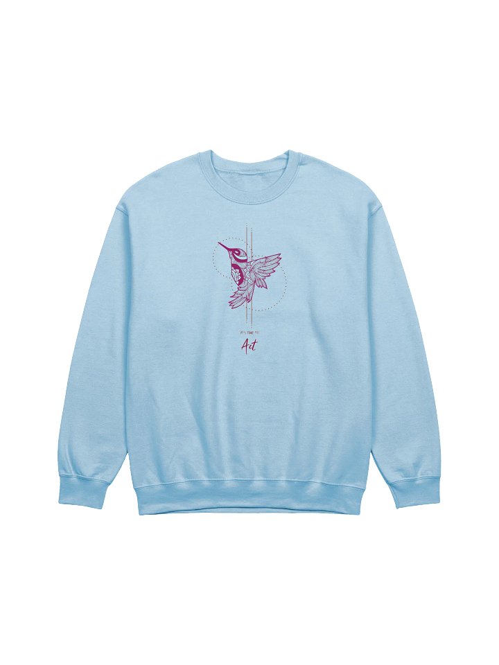 Floral Hummingbird Flight Crewneck product image (1)