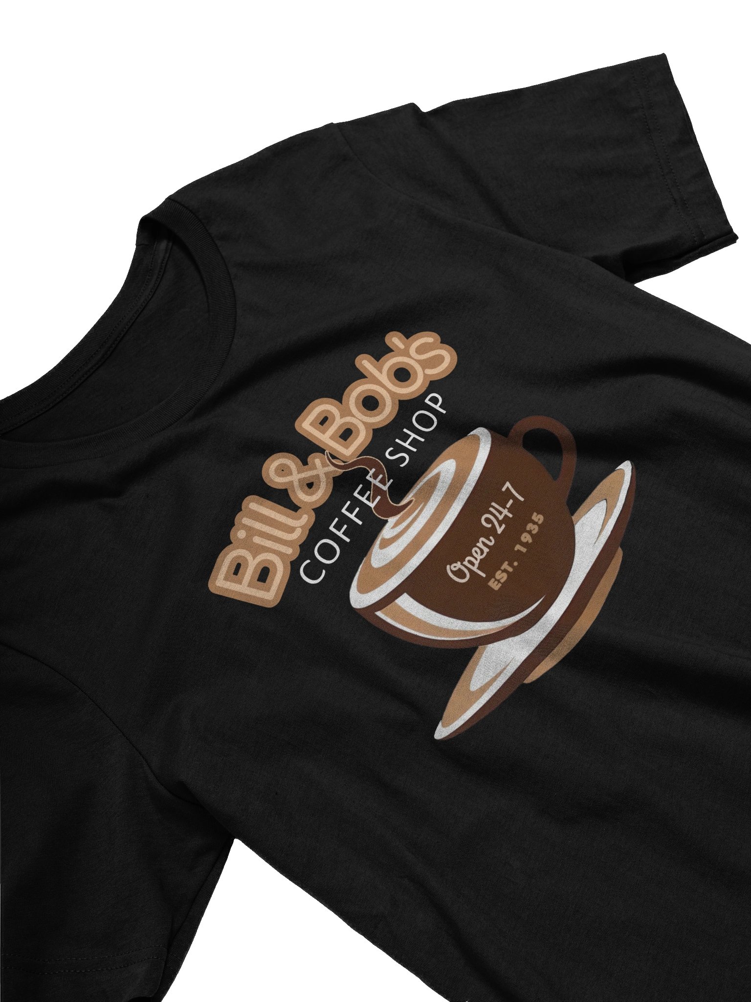 Bill & Bob's Coffee Shop Open 24/7 | AA Recovery T-Shirt product image (7)