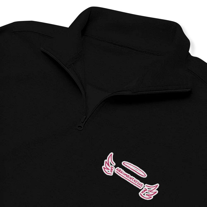 ANGELIC (pink bubble design) embroidered quarter zip product image (1)