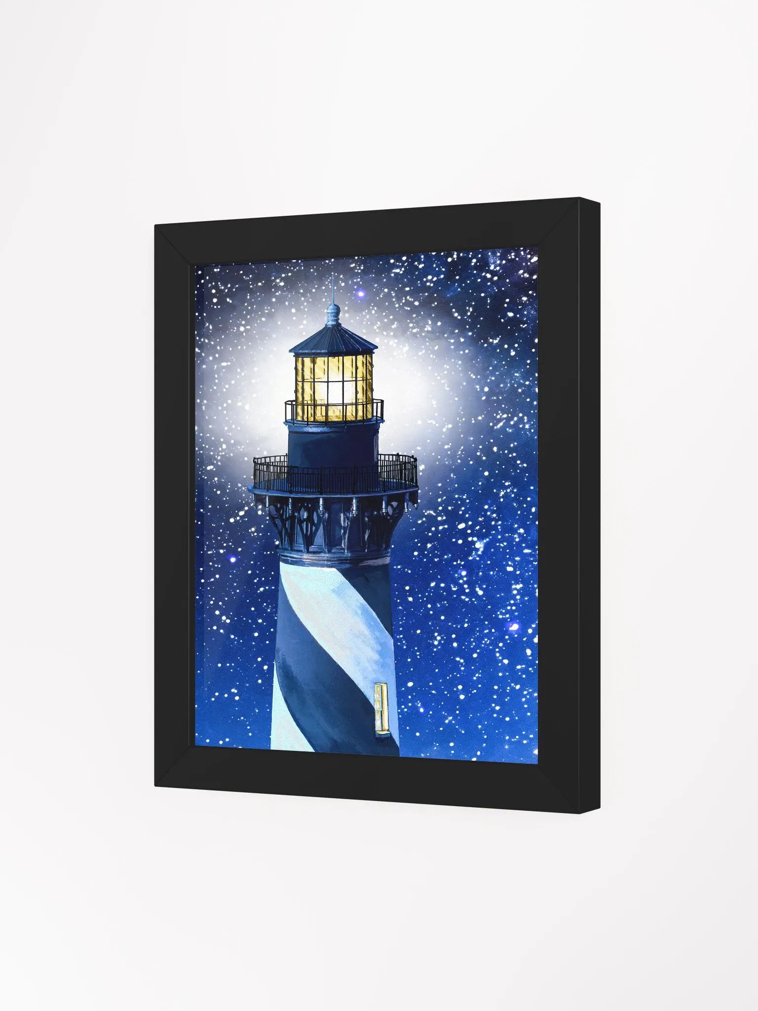 Cape Hatteras Lighthouse At Night - North Carolina Studio Framed Print product image (3)