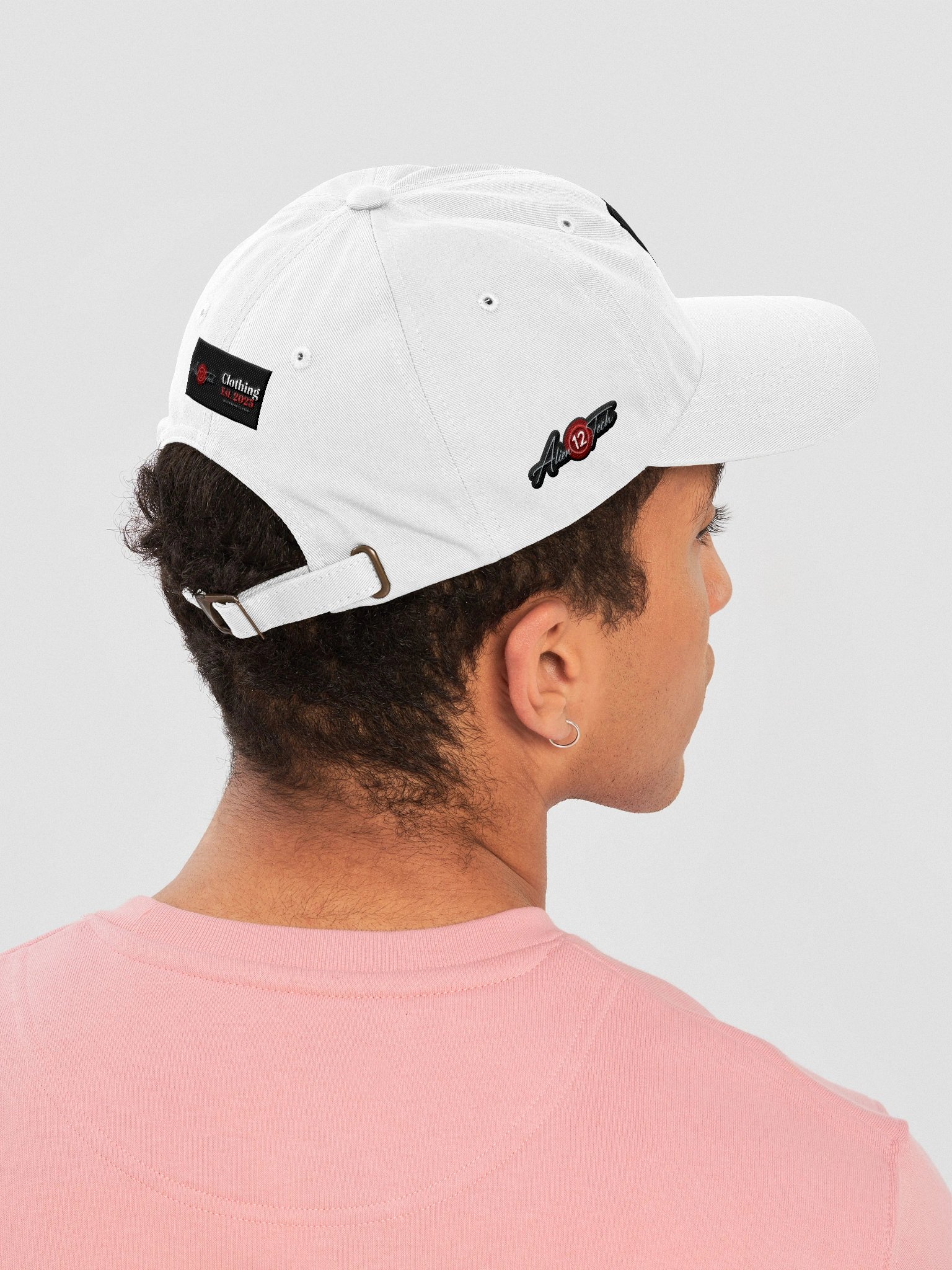 Alien Emblem Hat – White Outline | 12-Inch Reacts | Headgear product image (47)