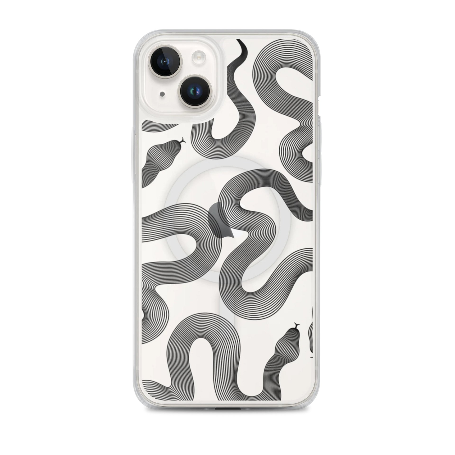 Black Rippling Serpentine iPhone Case product image (1)