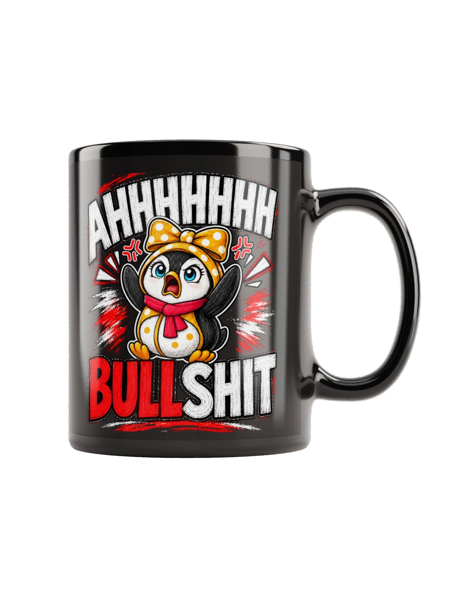 AHHHHHH Bullshit Lulu Black Mug product image (3)