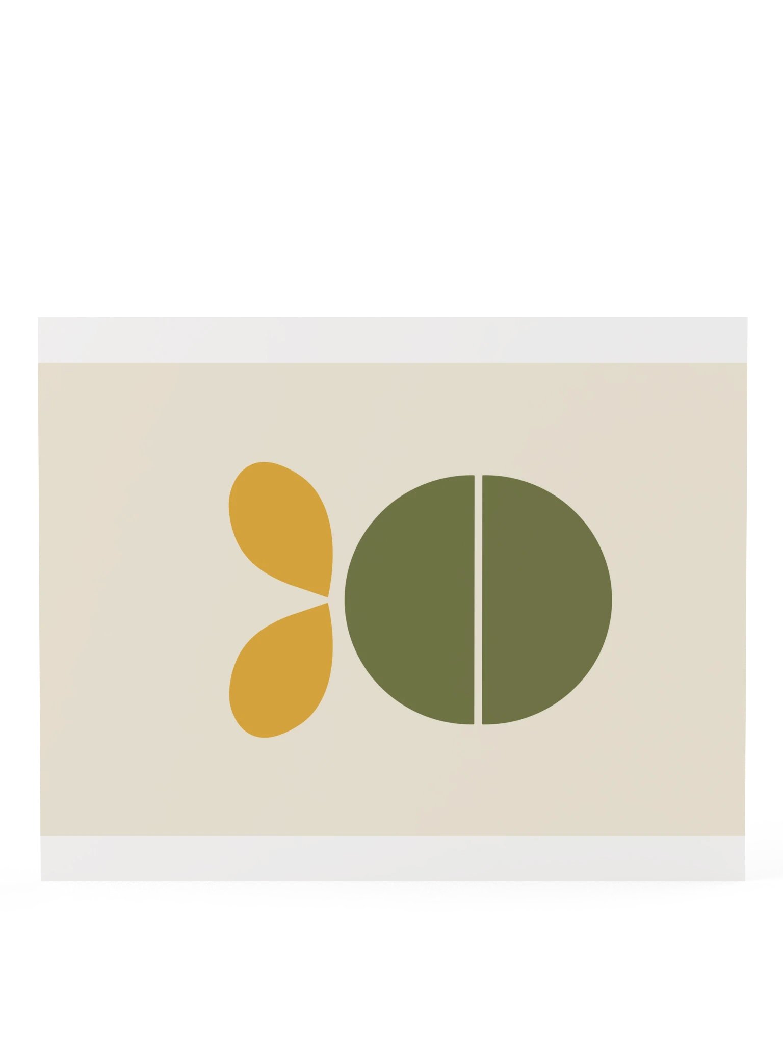 Retro Sprout Print | Olive and Mustard Bathroom Wall Art product image (8)