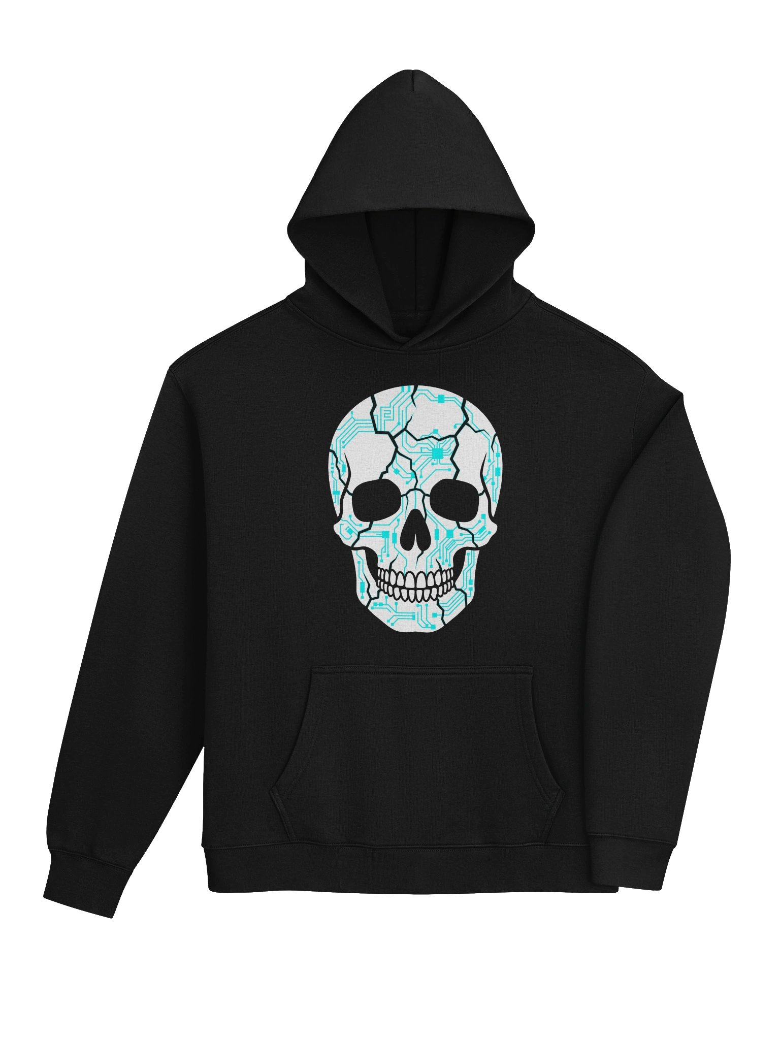 Cyber Skull Checkerboard Hoodie | Circuit Skull Hoodie | AS Colour product image (4)