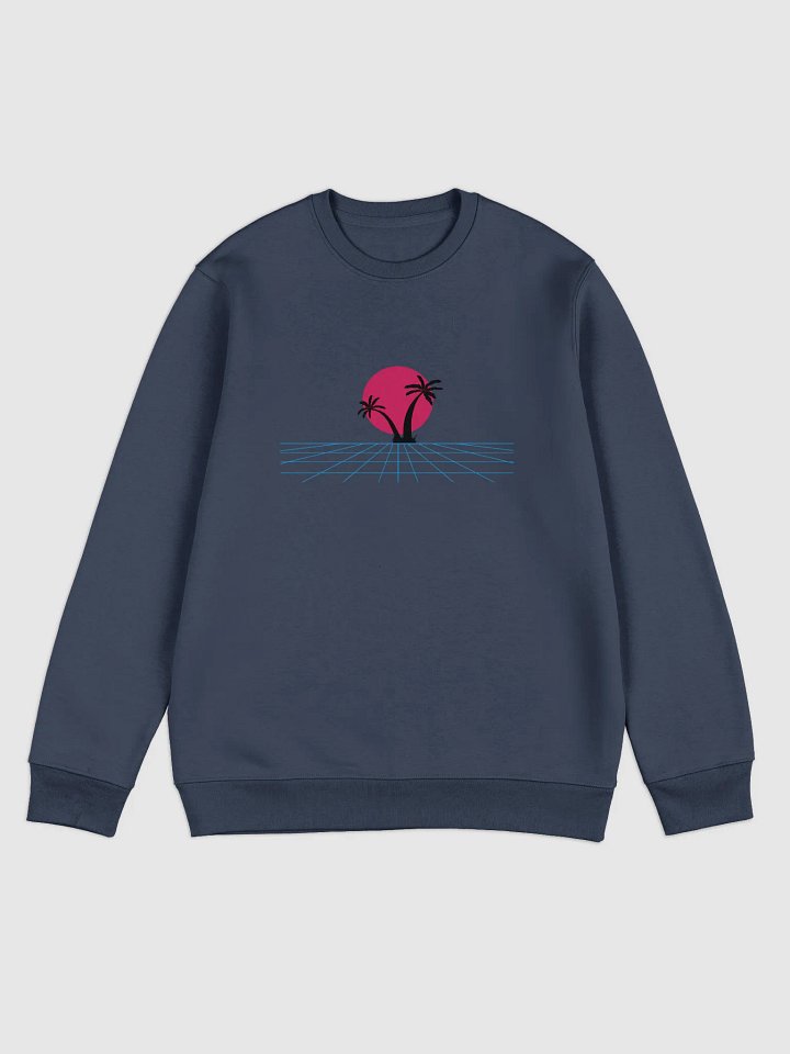 Vaporwave Palm Unisex Eco Sweatshirt product image (1)