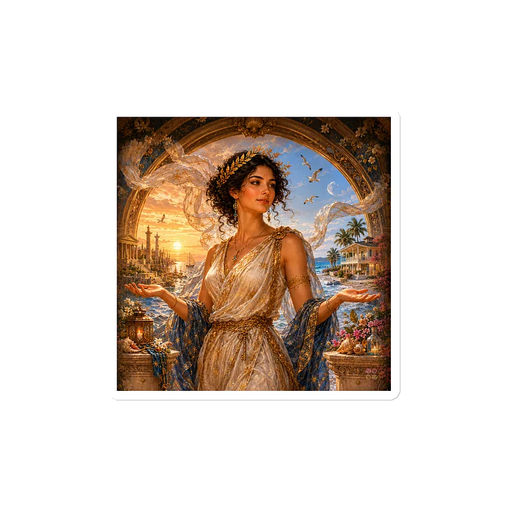 Goddess Fortuna Two Altars Vinyl Magnet product image (2)