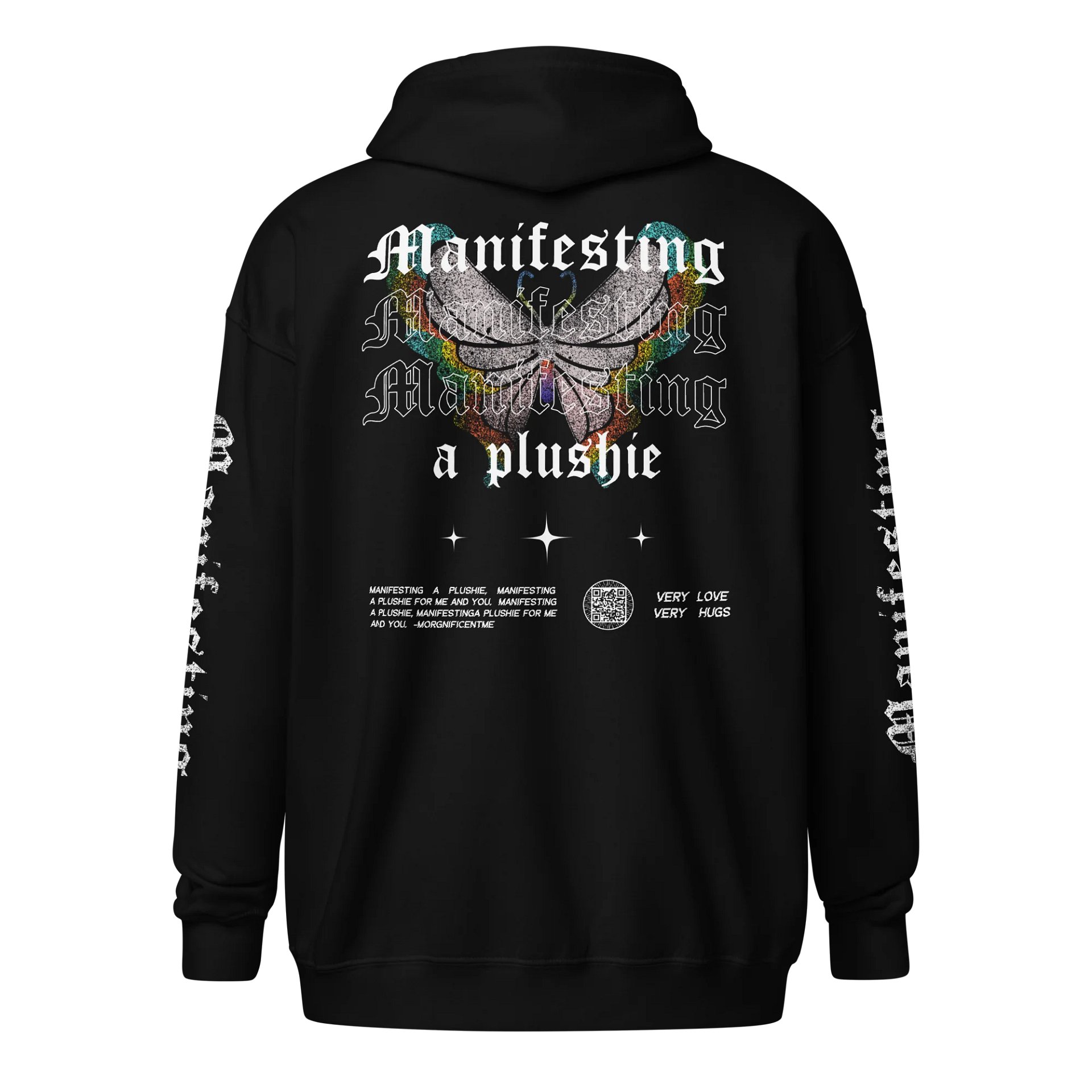 Manifesting a Plushie Zip Up Hoodie - Grunge Butterfly Edition product image (2)