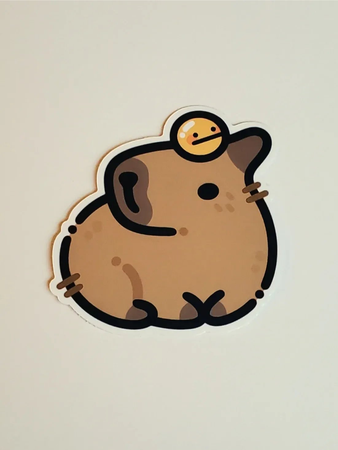 Capybara Orange Sticker product image (3)