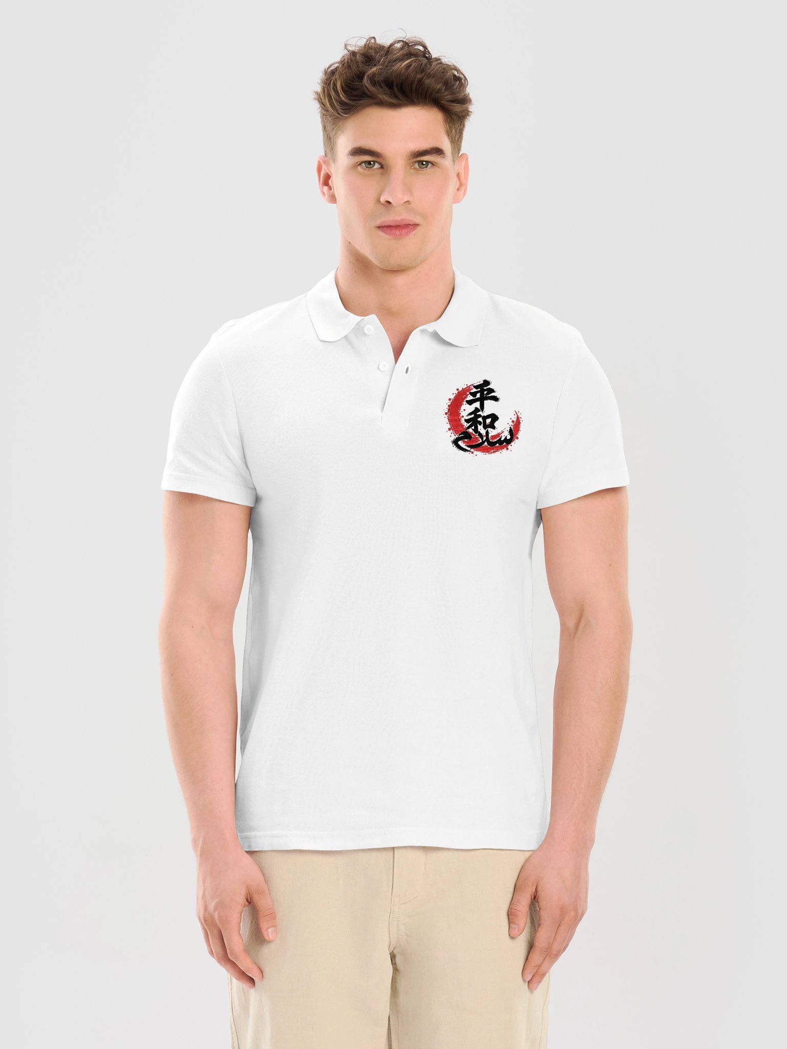 Peace - Black Ink Polo product image (9)