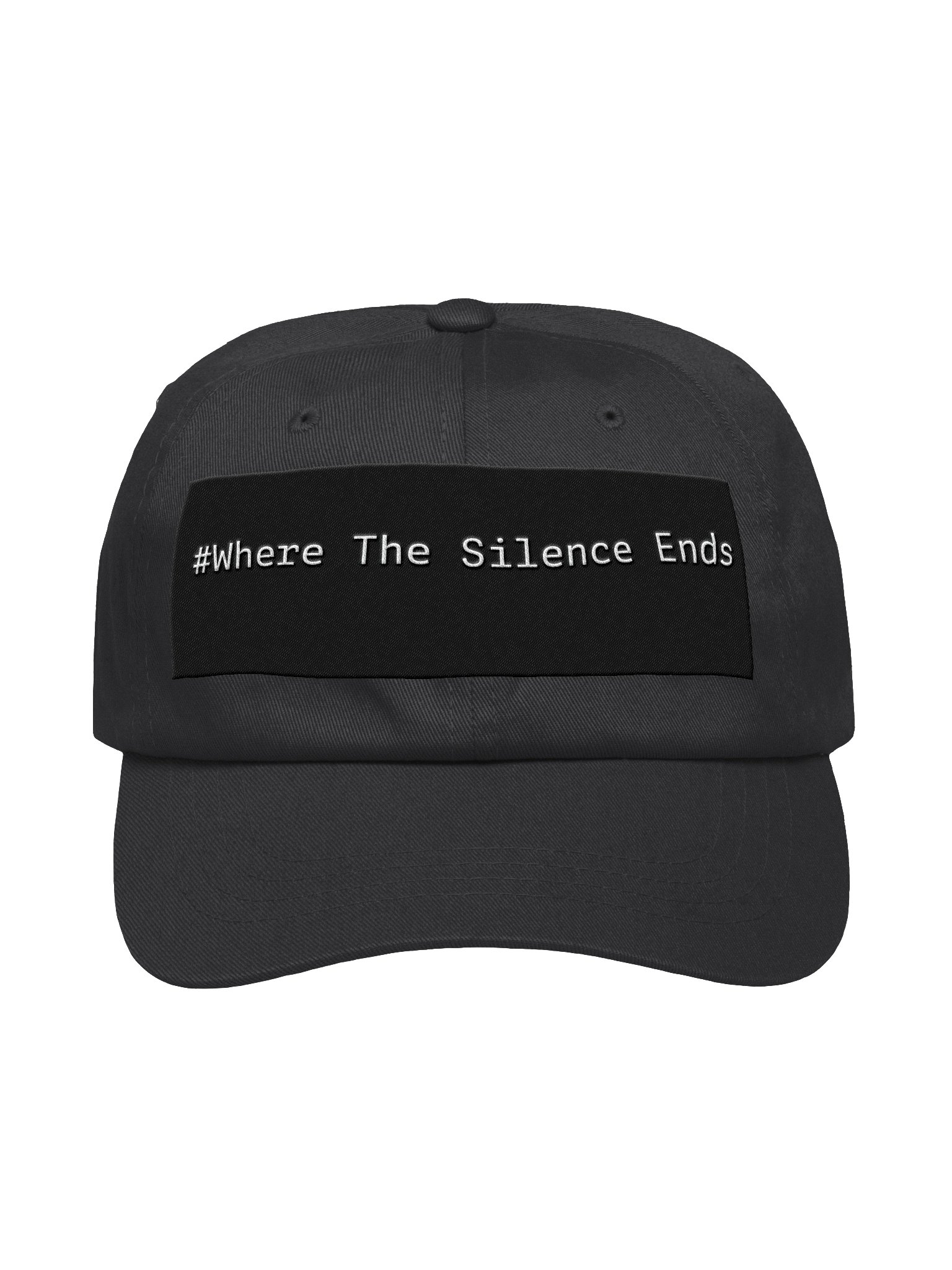 #Where The Silence Ends Dad Cap (Black) product image (1)