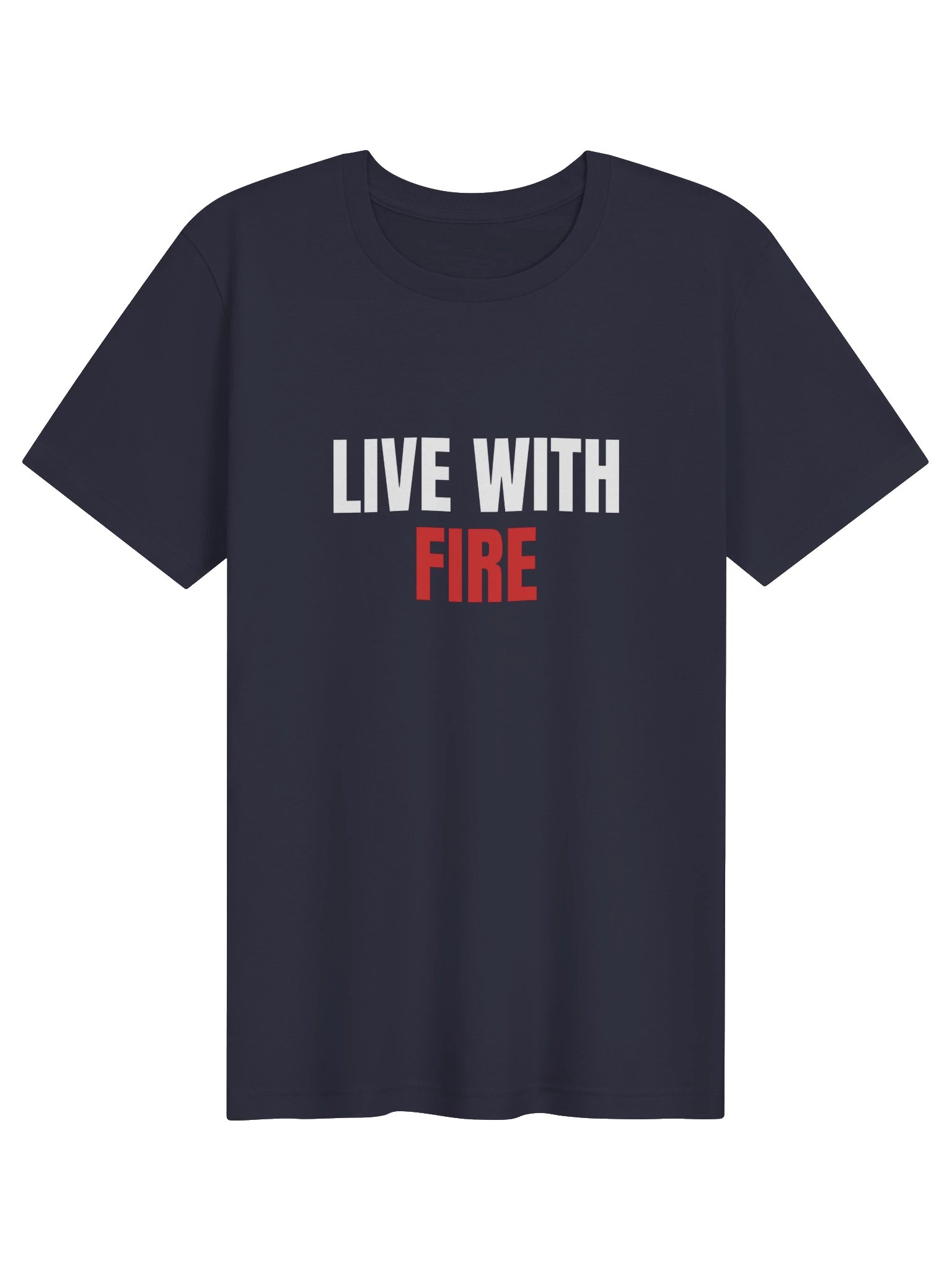 Live With Fire T-Shirt, Navy product image (1)