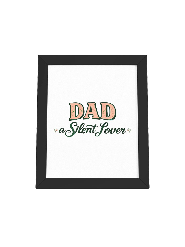 Retro Father's Day Framed Wall Art | High-Quality Matte Poster for Dad product image (1)