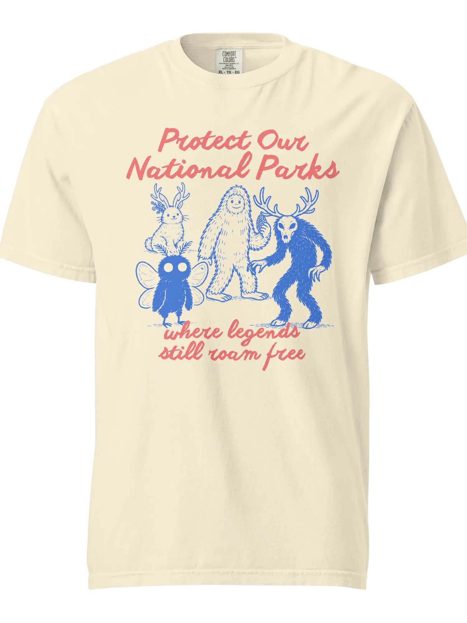 Protect Our National Parks Cryptid Shirt – Bigfoot, Mothman, Wendigo & Jackalope Comfort Colors Tee product image (1)