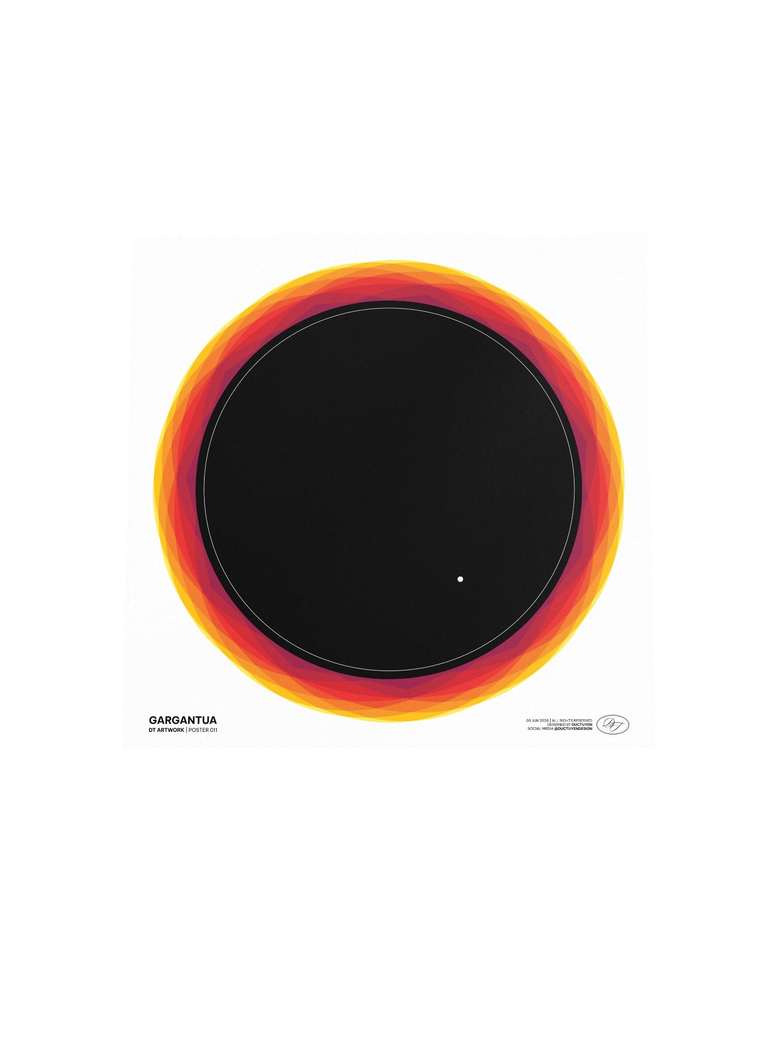 "GARGANTUA" Blackhole Print Poster (Unframe) product image (36)