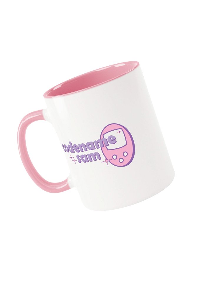 Codenamesam Logo Mug with Color handle (Purple & Pink) product image (1)