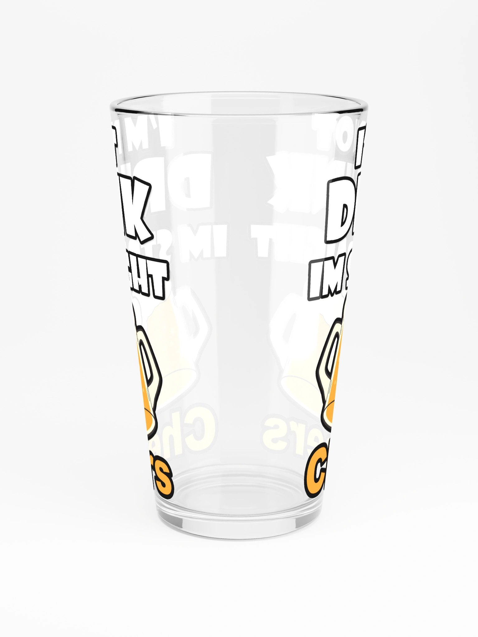 Im Not Drunk, Im Straight! Drunken Quotes Pint Glass product image (3)