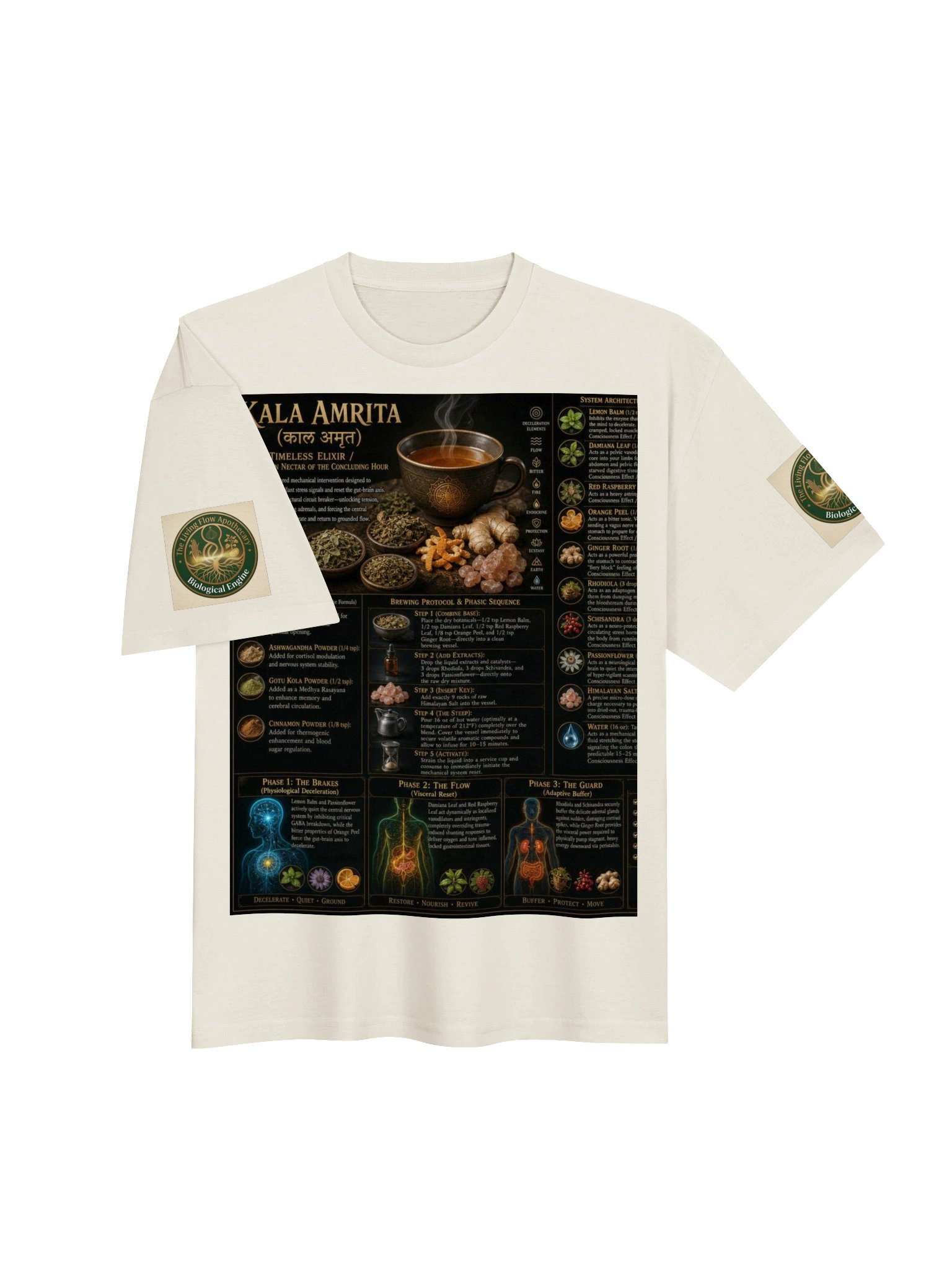 Kala Amrita Herbal Tea Poster Tee product image (3)