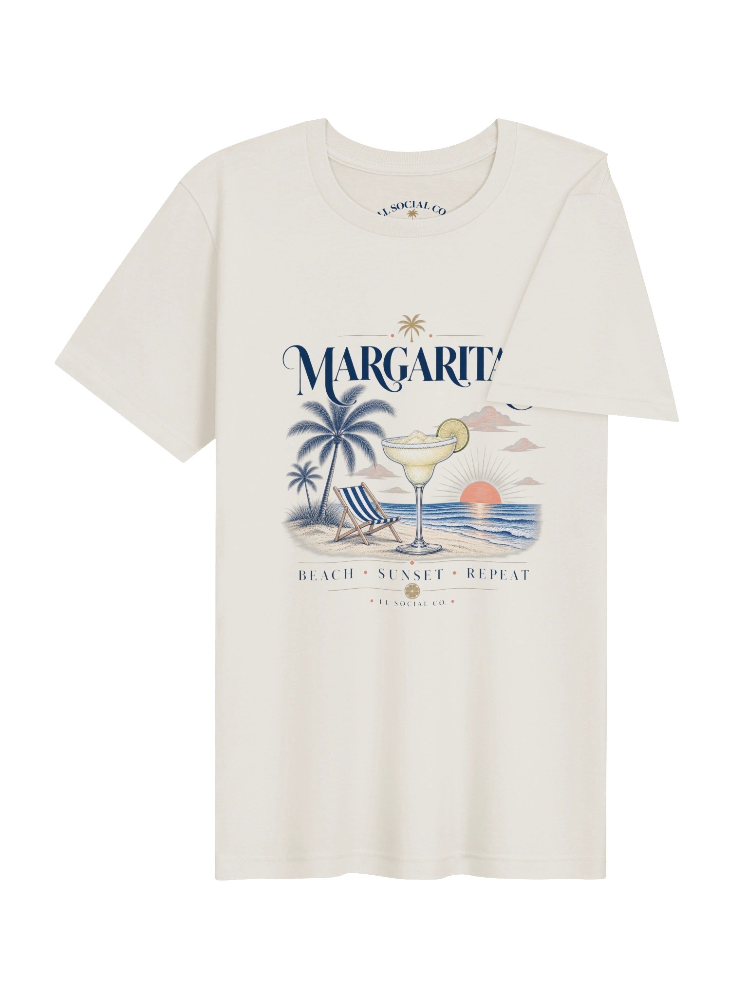 Margaritas Beach Sunset Repeat - Unisex Resort Tee product image (4)