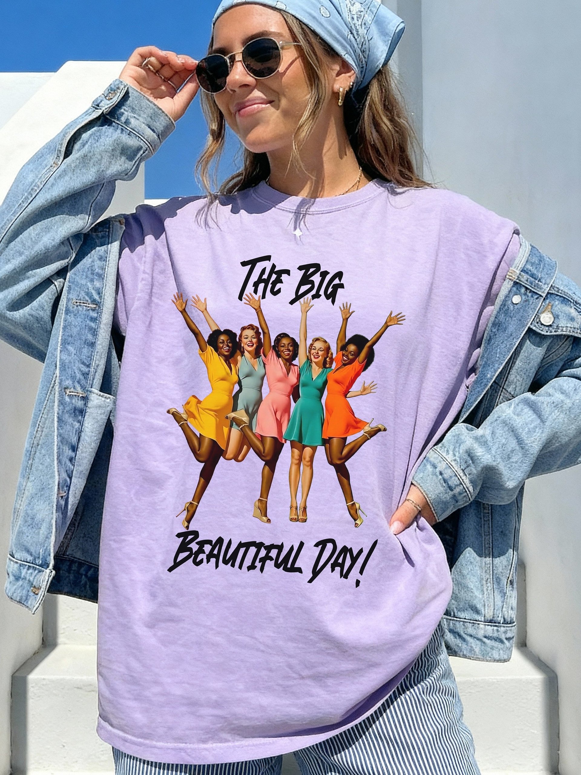 The Big Beautiful Day Retro Women Celebration Comfort Colors Tee, Anti Trump Statement Shirt, When It Happens T-Shirt product image (24)