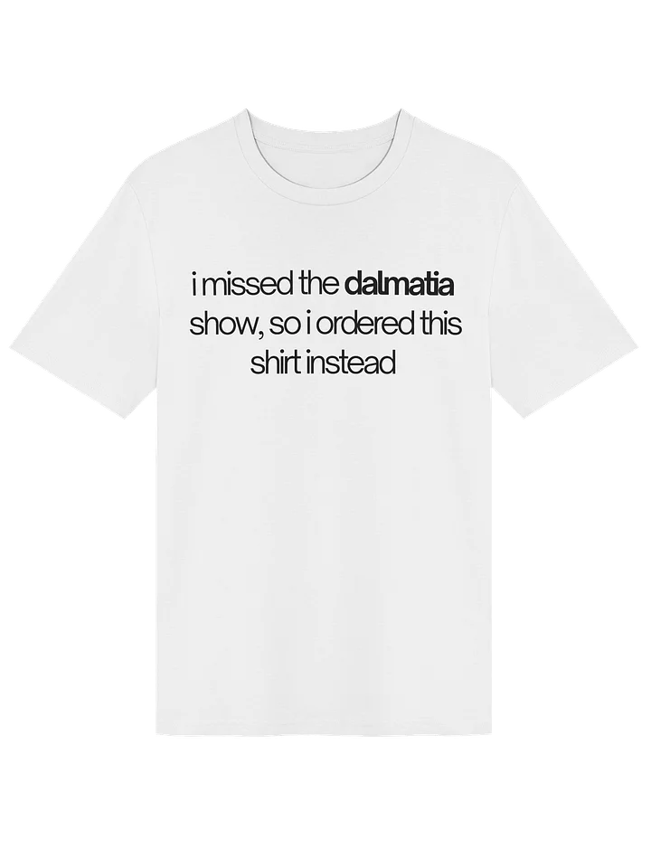 Dalmatia Text Tee (White) product image (1)