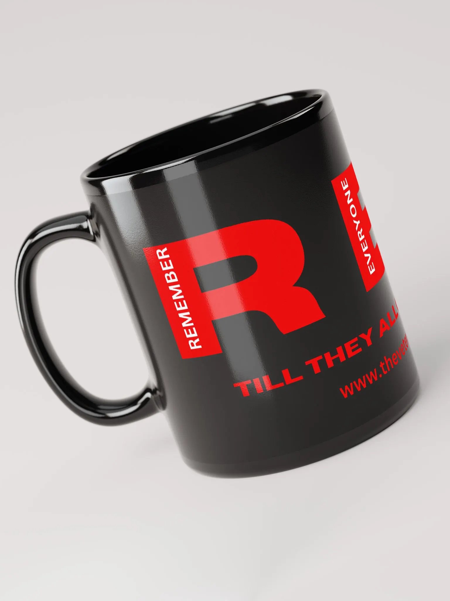Remember Everyone Deployed Black Coffee Mug product image (1)