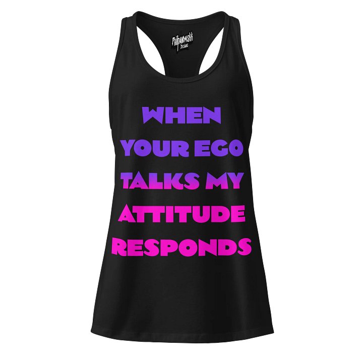 Ego vs Attitude Women's Racerback Tank product image (1)