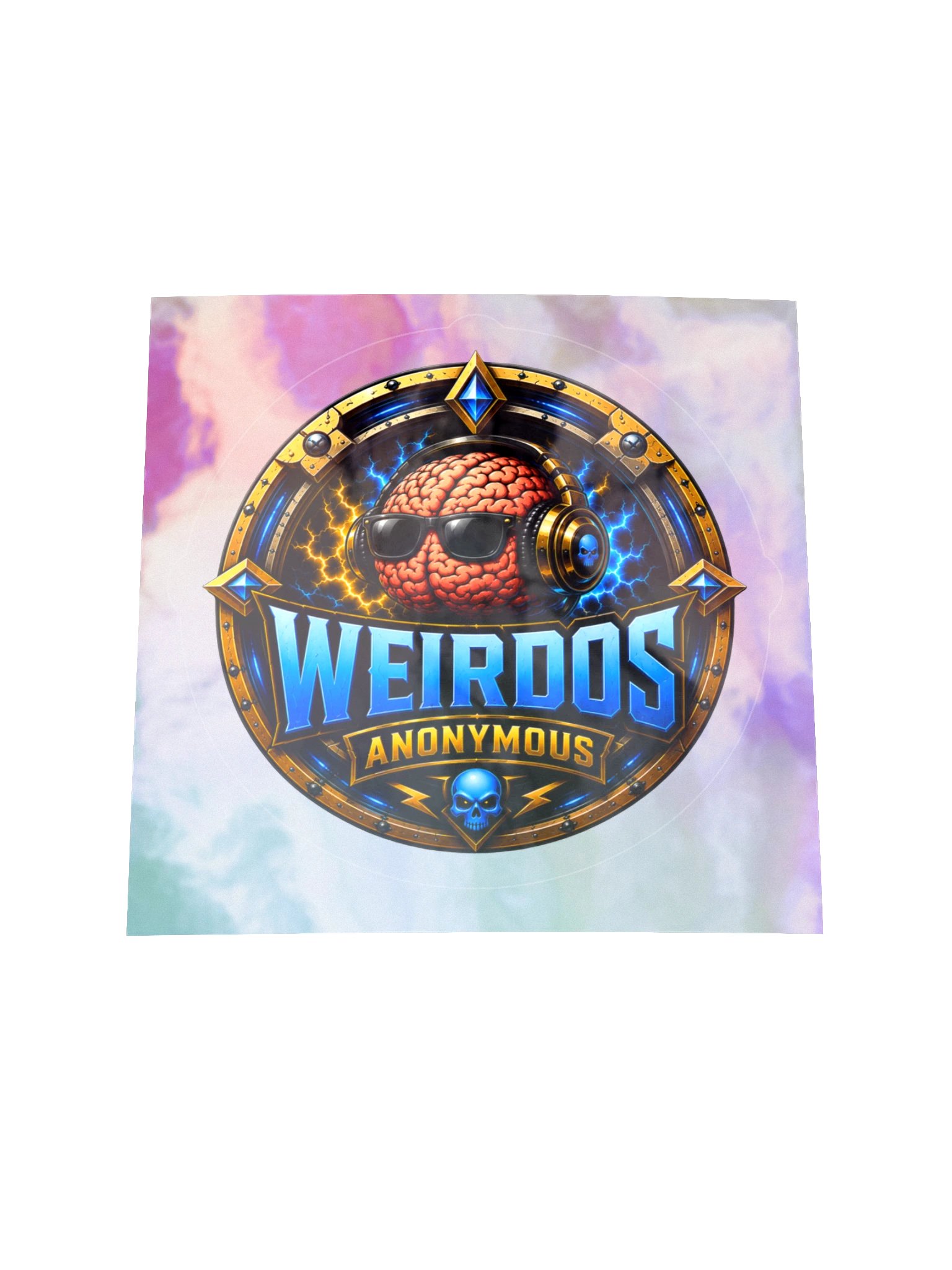 Beard__Oh Weirdos Anonymous Holographic Sticker Sheet product image (1)