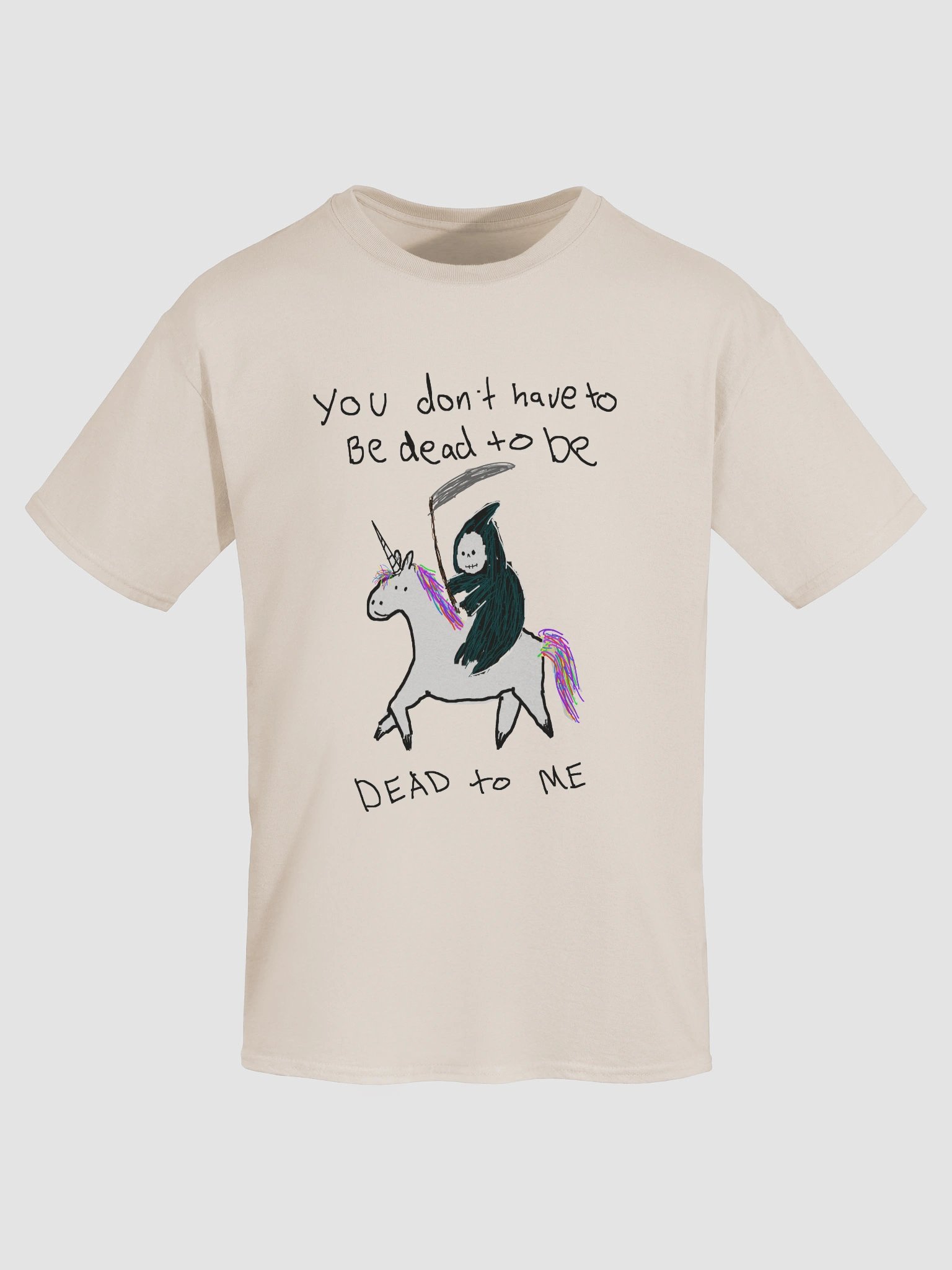 You don't have to be dead Grim reaper unicorn product image (6)
