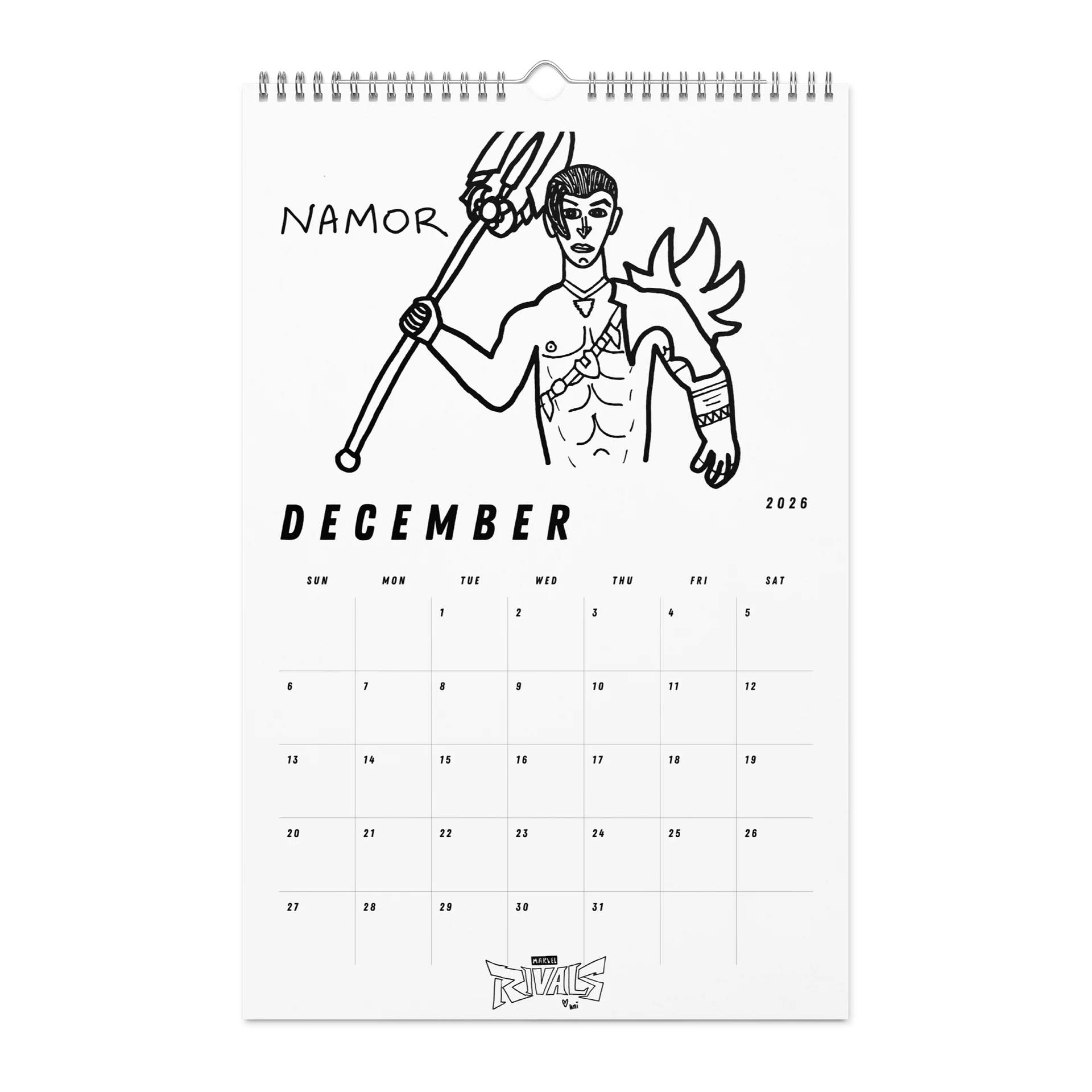 2026-2027 Mervel Revels Wall Calendar product image (6)