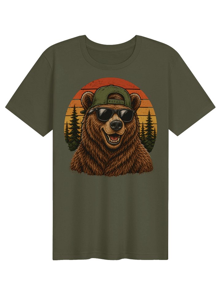 Retro Bear Sunset Hiking Tee product image (13)