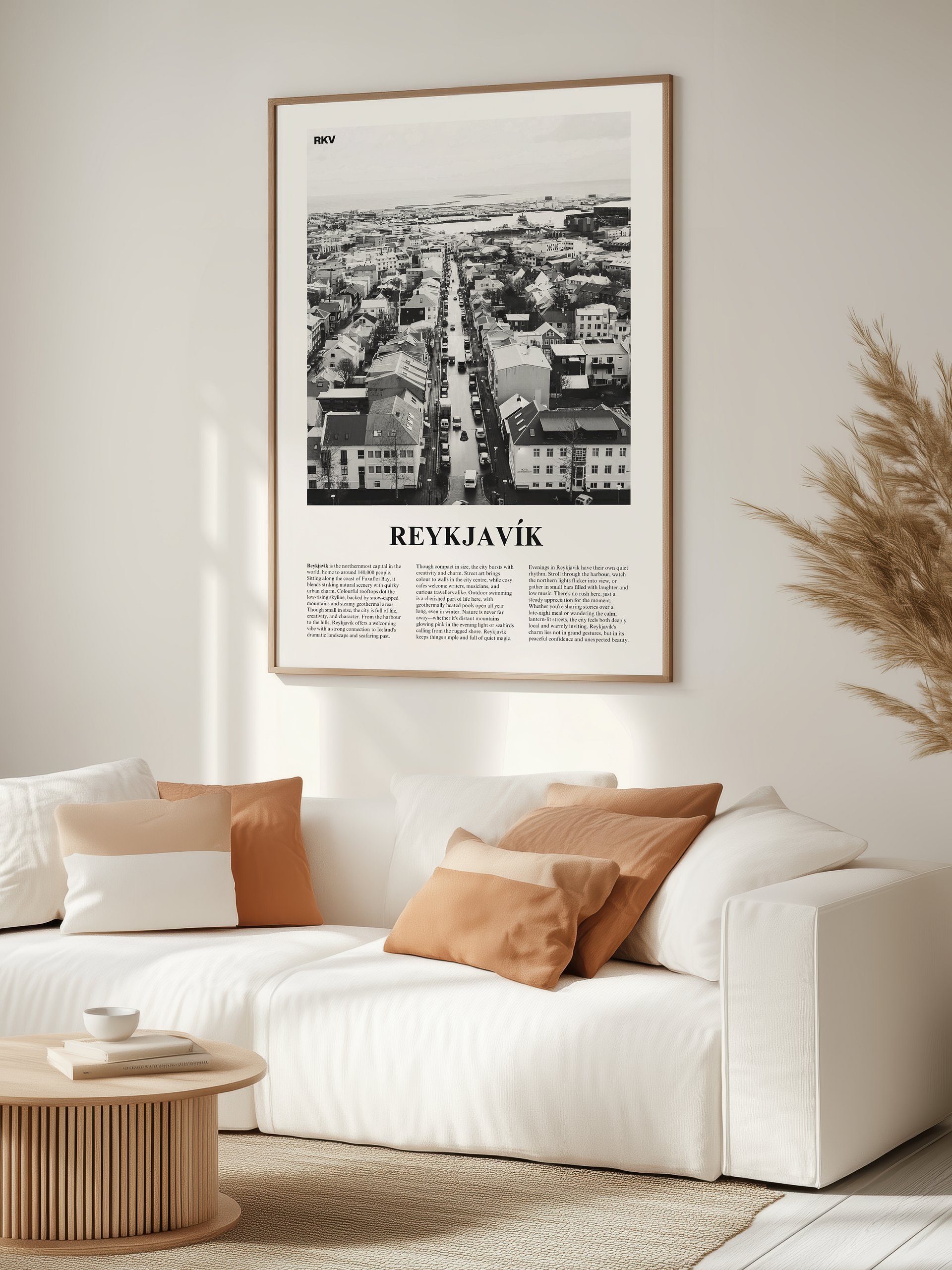 Reykjavik 02 Newspaper Poster | Framed product image (3)