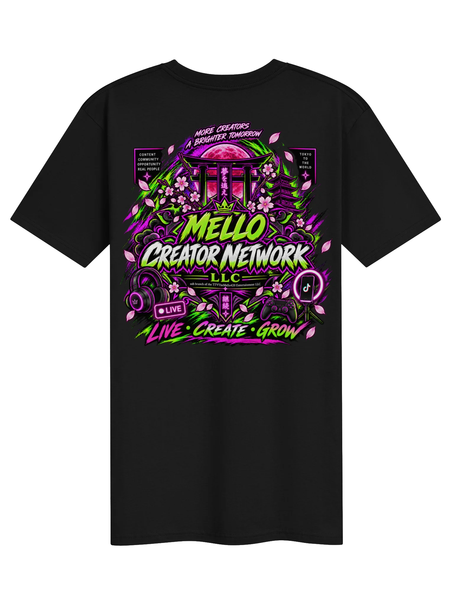 “Mello Creator Network x TikTok LIVE — Global Creators T-Shirt product image (2)