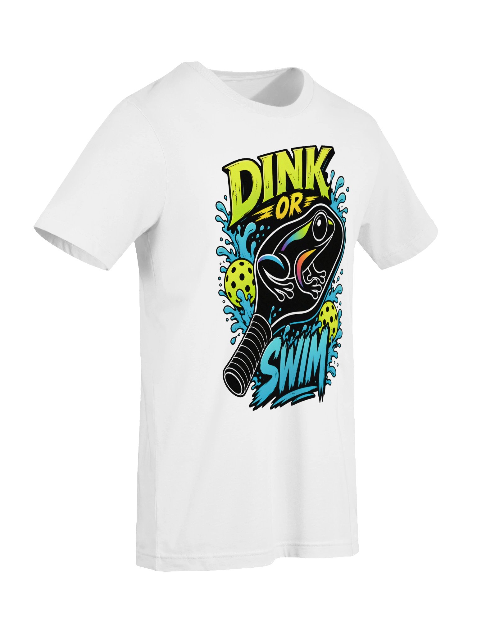 Dink or Swim Pickleball Frog Tee product image (49)