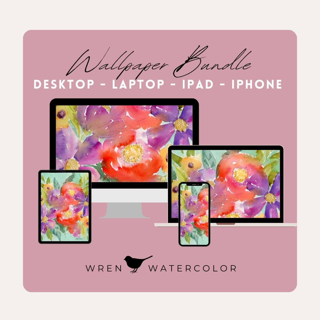 Color Me Happy Digital Wallpaper Bundle product image (1)