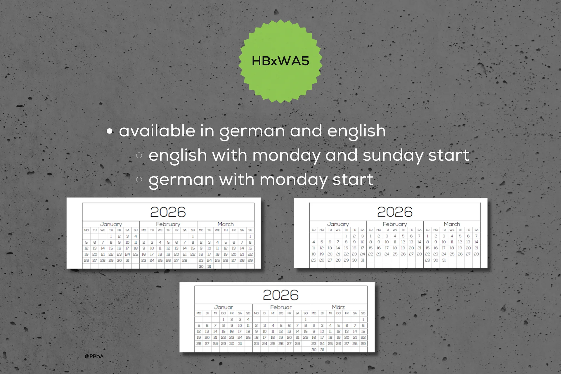 year at a glance - HBxWA5 - 2026-27-28 product image (3)