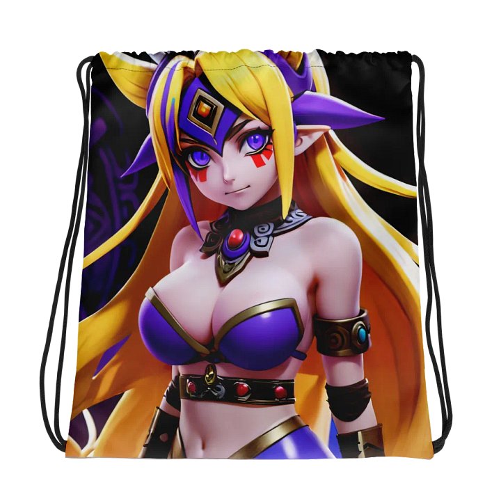 Mystic Blonde Anime Drawstring Bag product image (1)