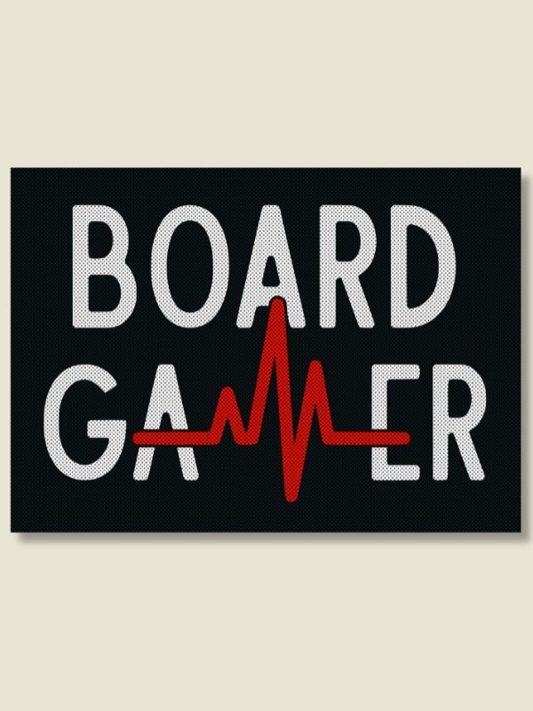 Board Gamer Heartbeat Tabletop Game Room Poster - UNFRAMED product image (1)