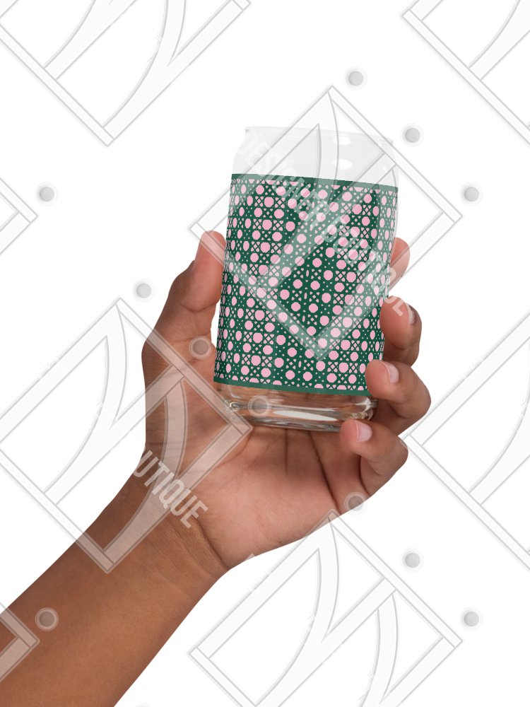 Verdant Garden Monogram C Can-Shaped Glass product image (10)