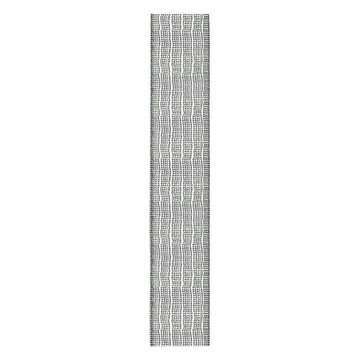 Peace 2 Table Runner product image (2)