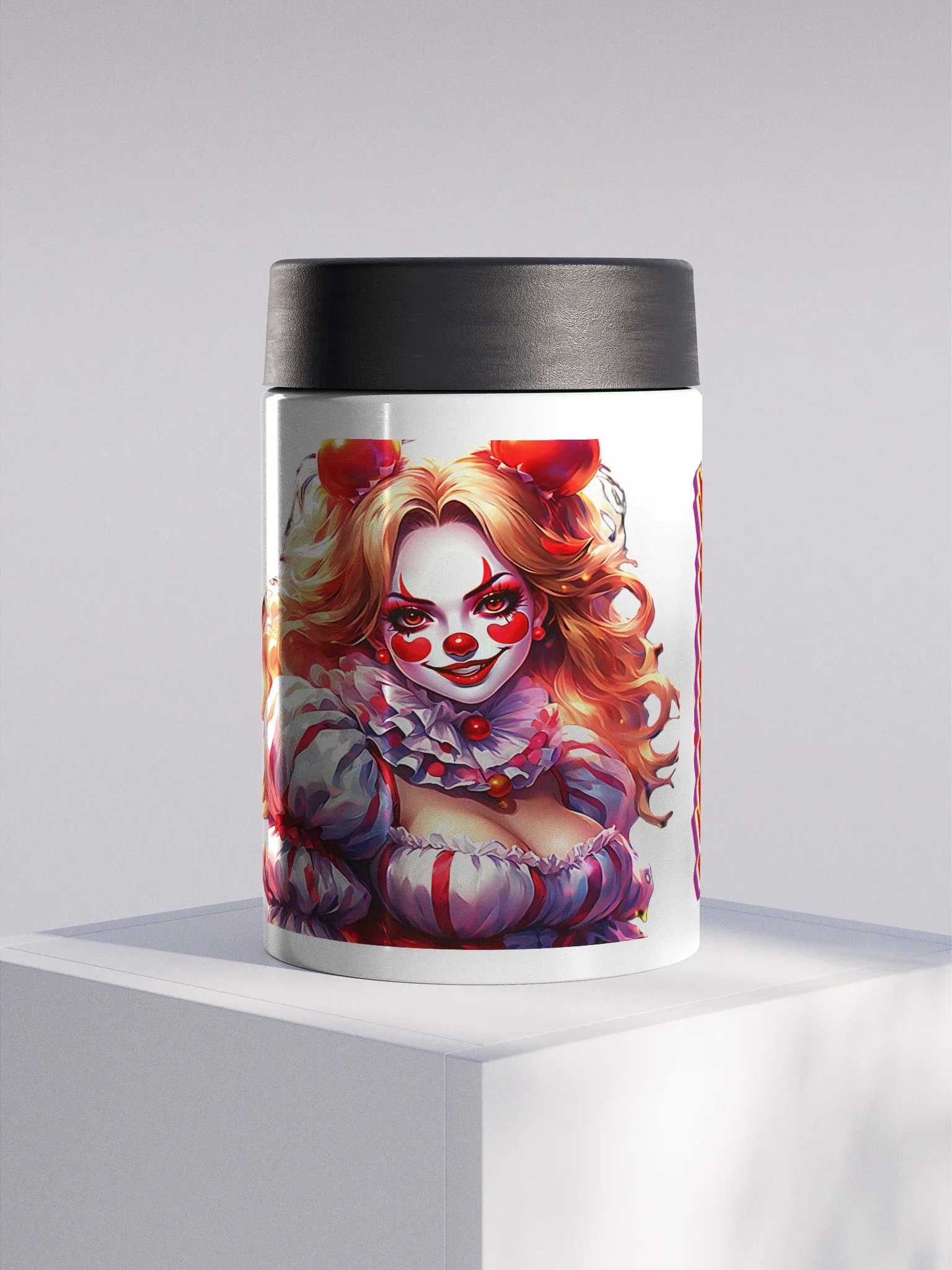 Clown Steel Koozie product image (1)