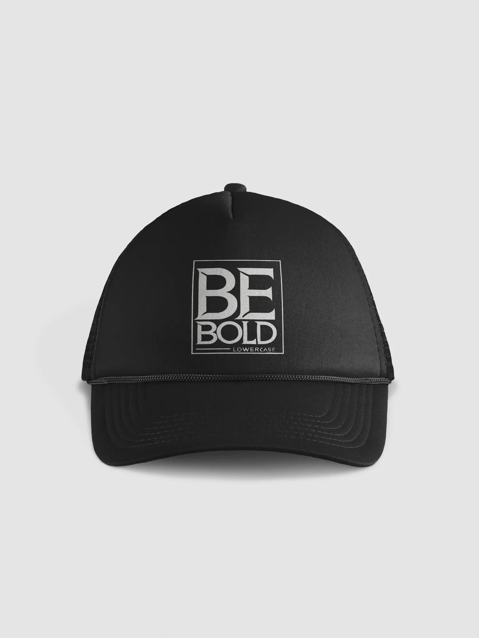 BE BOLD LOWERCASE Foam Trucker Hat product image (1)