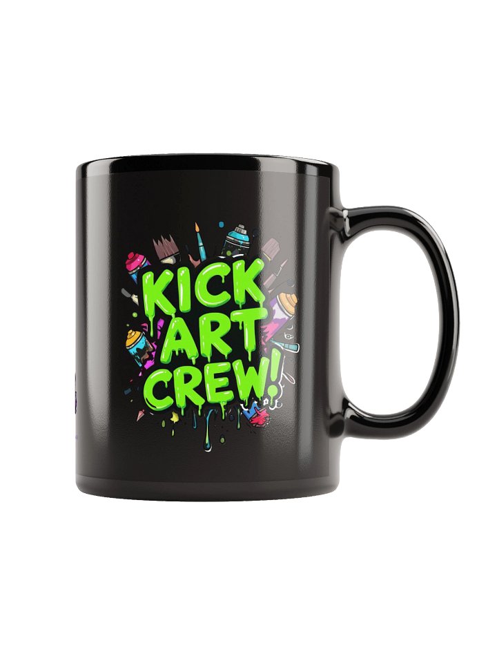 Kick art crew mug in black product image (1)
