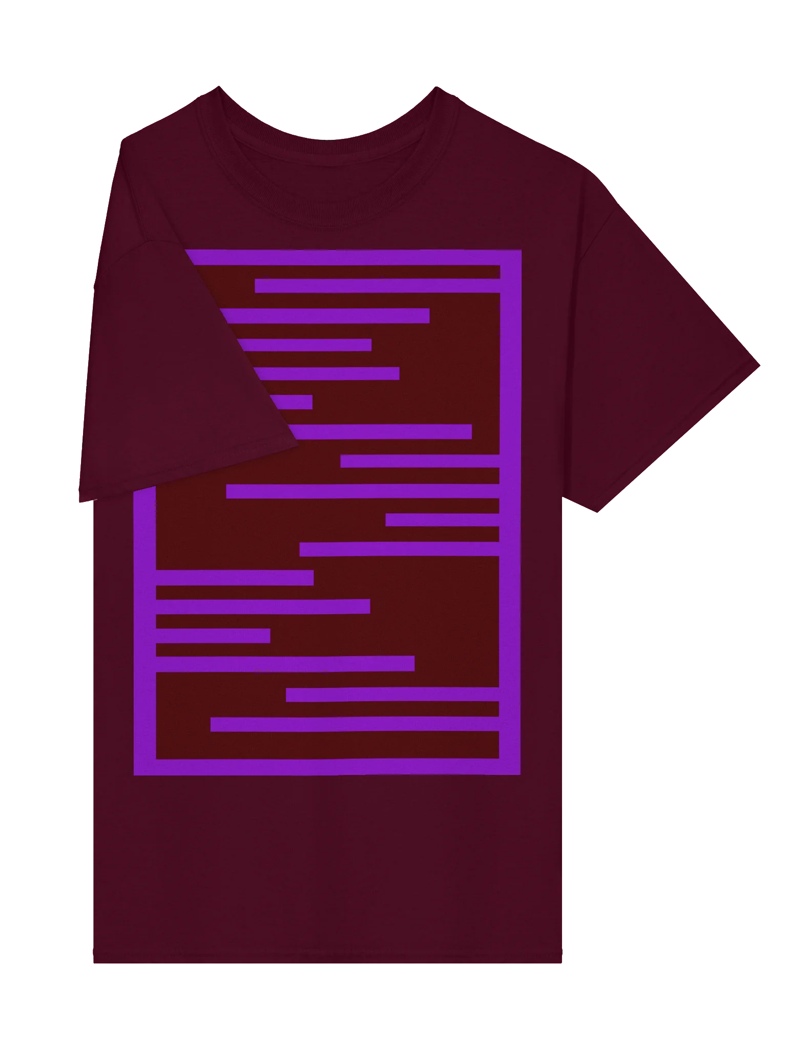 Abstract Bar Pattern Streetwear T-Shirt product image (4)