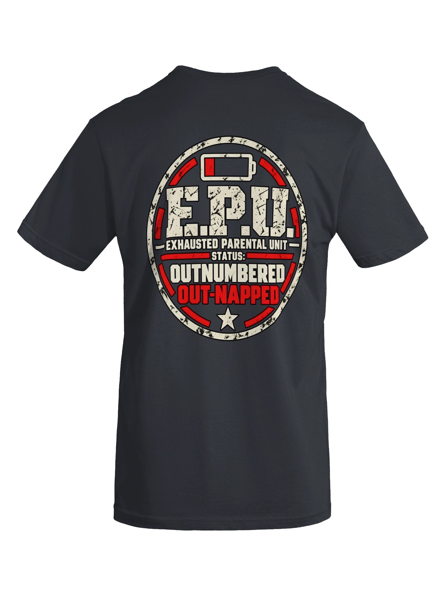 Outnumbered Out-Napped Men's T-Shirt | Funny Dad Shirt | Exhausted Parental Unit Graphic Tee product image (7)